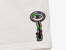 Load image into Gallery viewer, Black and White logo sweat shorts