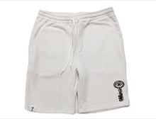 Load image into Gallery viewer, Black and White logo sweat shorts