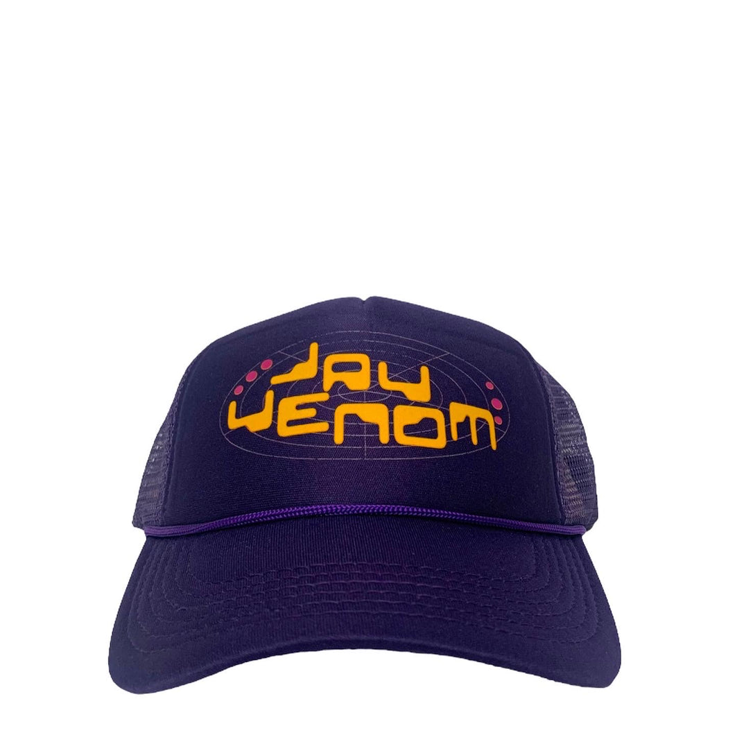 Purple trucker hat